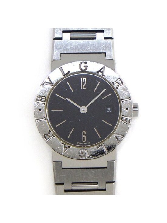 Bvlgari Watch Date Black Dial SS Quartz Analog main image 10
